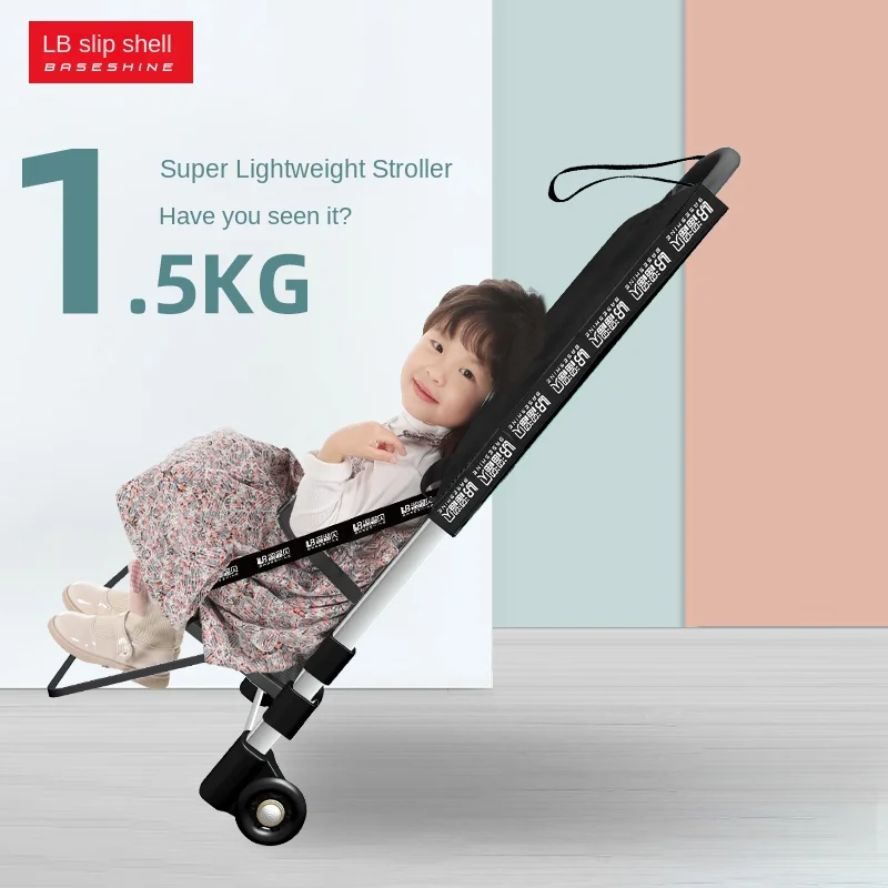 Baby stroller 2kg trike can sit and lie down light and foldable the baby can travel walk the baby cart.