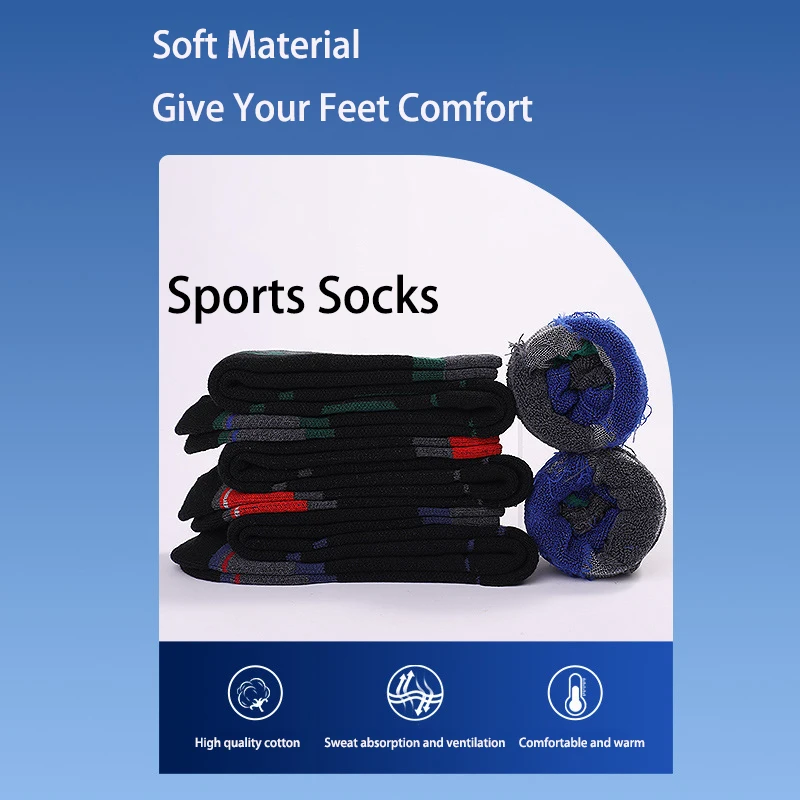 2 Pairs/Set Thermal Merino Wool Ski Socks for Snowboarding, Knee-high, Warm, Hunting, Dry, Snow, Camping, Cold Weather, Winter