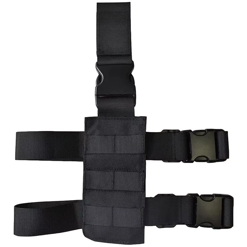 Gun Holster DIZETION Universal Drop Leg Holster Thigh Platform Tactical Gun Holster for Hunting Paintball Panel with Adjustable Molle Straps pistol holster gun holster gun accessories hunting holster