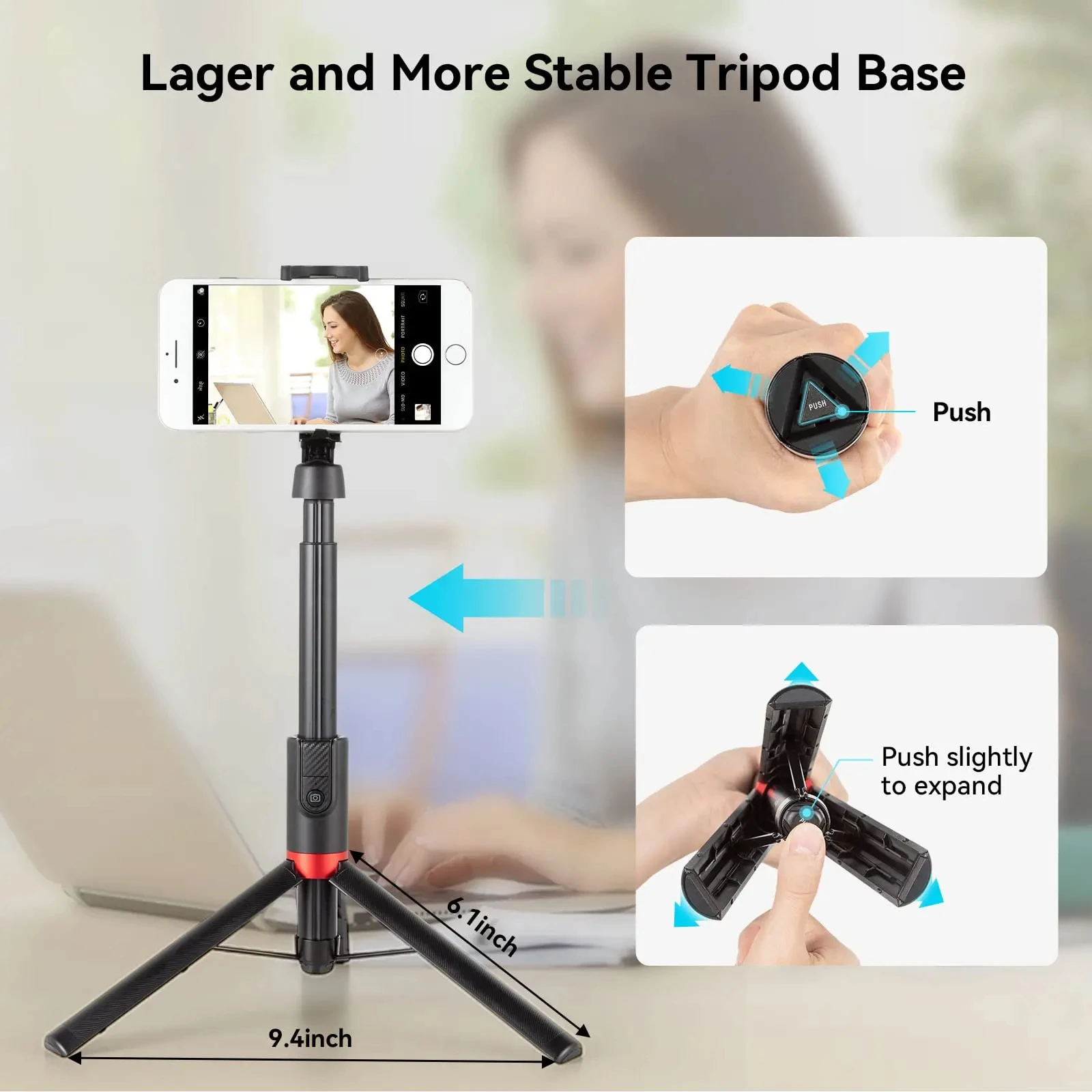 Smallrig Portátil Selfie Vara Tripé Tripé Dobrável Controle Remoto sem Fio Iphone St20 Pro 13 m Estiramento Altura - Image 6