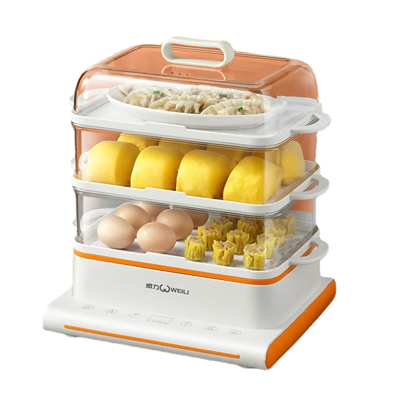 Electric cooker multi-function household three layer large capacity electric breakfast machine steamed bun