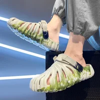 Home Slippers Breathable Lightweight Men's Sandals Comfortable Soft Bottom Clog Shoes Beach Shoes Couple Matching Flip Flops