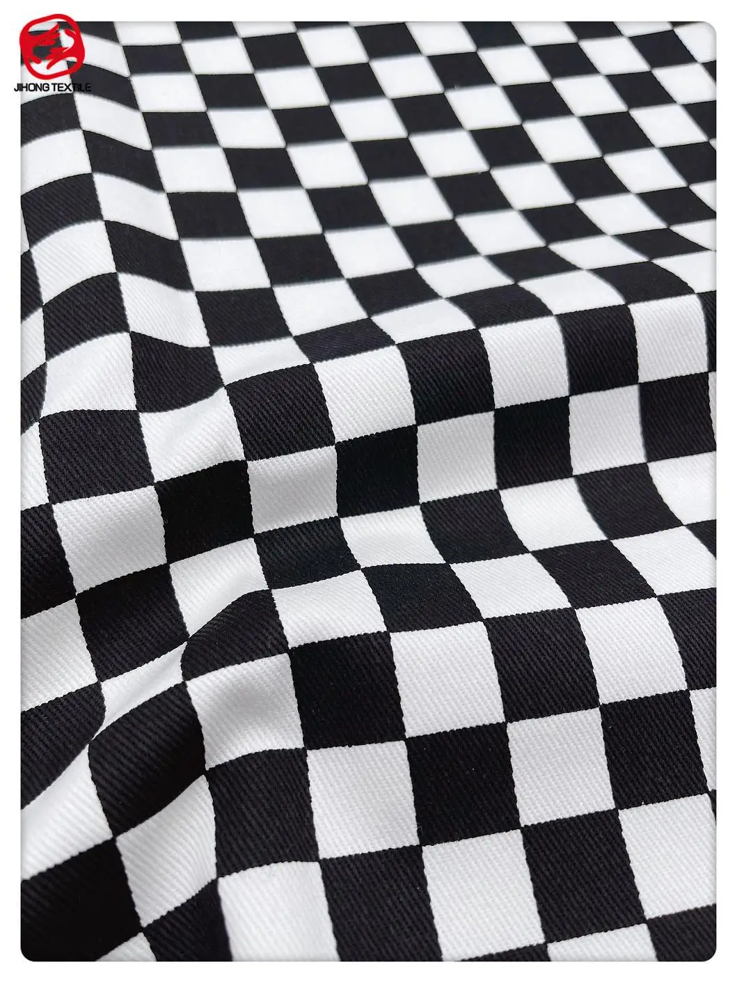 Checkered Fabric by The Yard, Empty Checkerboard Wooden Seem Mosaic Texture Image Chess Game Hobby Theme,Square East Urban Home