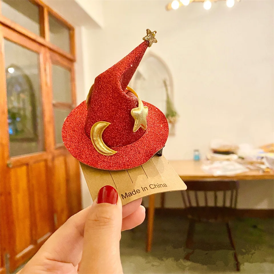 Chapeau De Sorcière Miniature Noir - Pince à Cheveux Pour Halloween, Déguisement - Accessoire Photo Fête