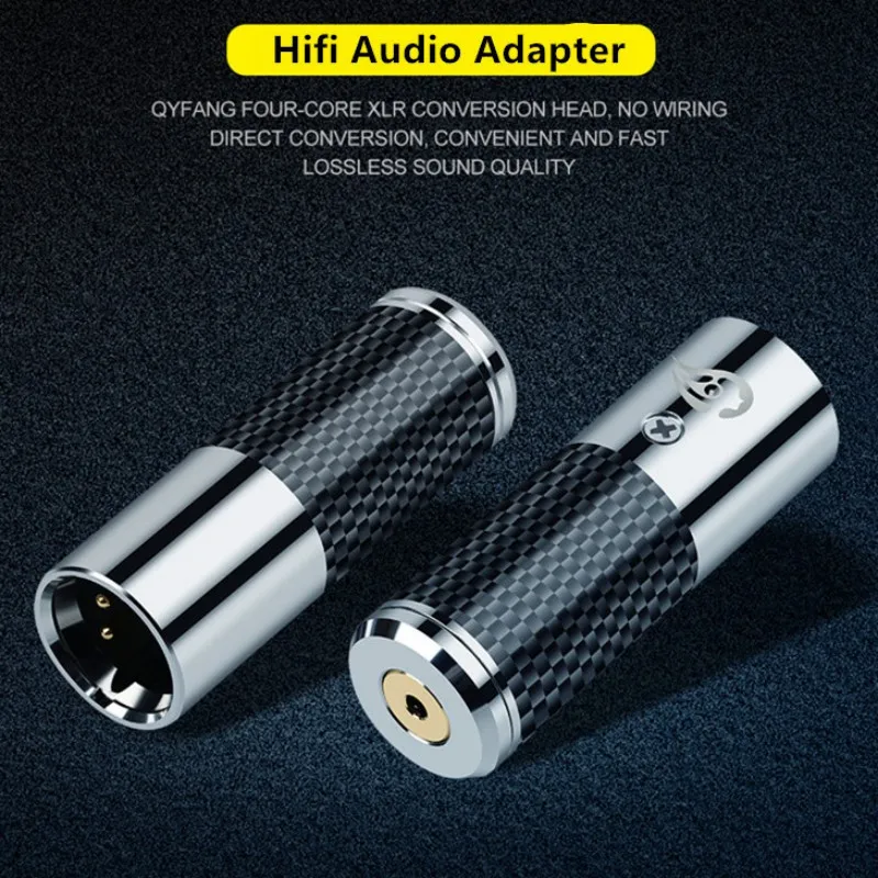 DAC Decode 4 Pin XLR Connector To 3.5 Jack 2.5 4.4 Plug Audio Adapter ...