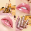 Make up 3pcs Lipstick Set Flower Jelly Crystal Clear Long Lasting Lips Color Change Pink lip gloss Cosmetics