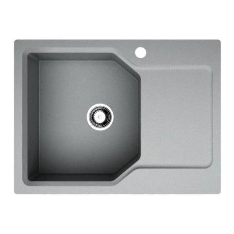 Мойка для кухни Omoikiri Yonaka 65-GR Artgranit (leningrad grey) (Искусственный гранит, перелив)