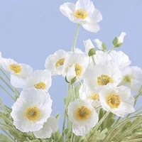 1PC 2PCS Best Quality 4 Heads Beautiful Artificial Poppy Silk Flowers Fake Plant Home Wedding Decoration Gift 2