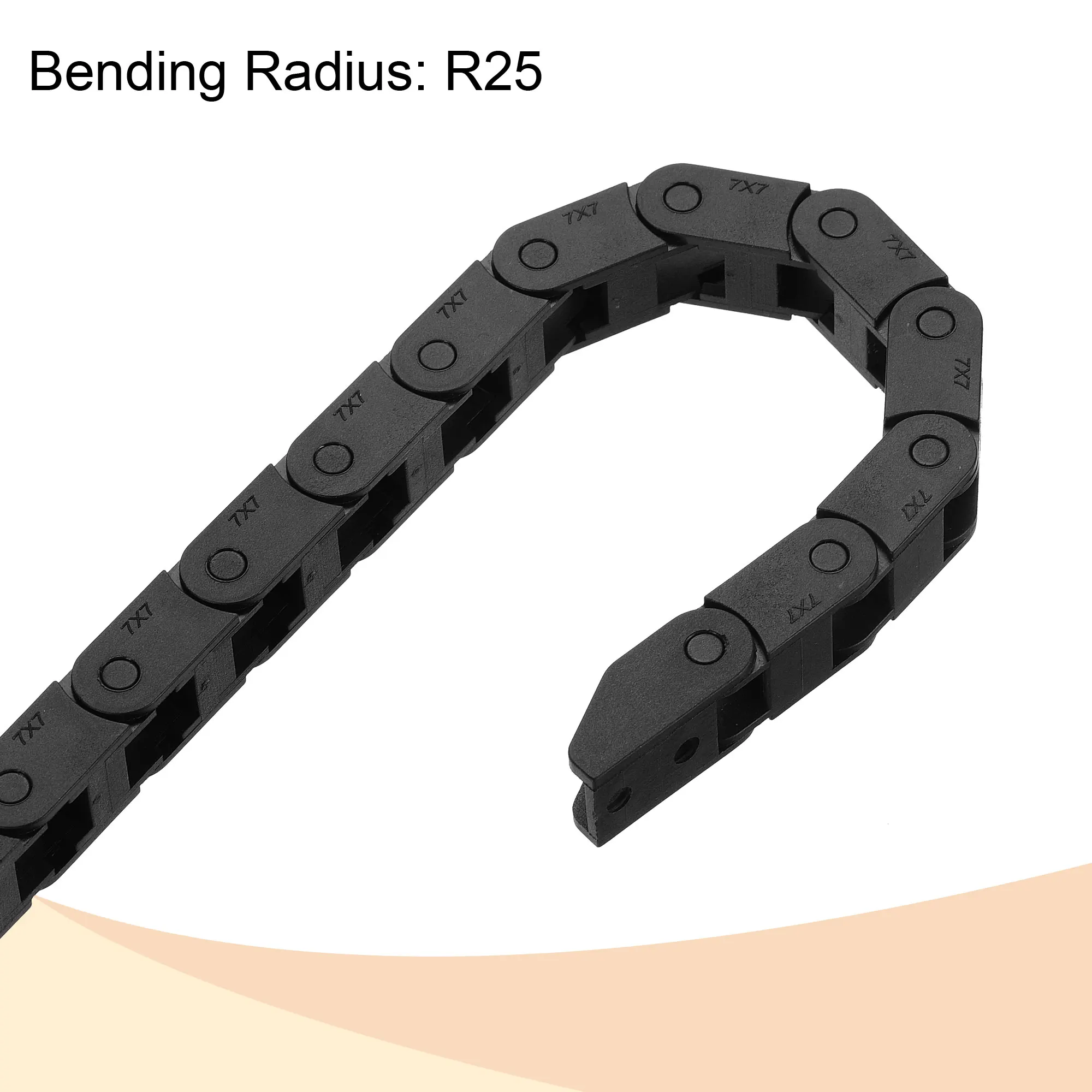 Catena Portacavi In Nylon Rinforzato 10x10 Mm - 1 Metro, Nero, Per Stampanti 3D E Macchine CNC - Foto 9