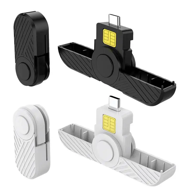 Pieghevole Dod Tipo C Accesso Comune Cac Smart Card Sim Card/Ic Bank Chip Card Reader Compatibile Con Macos Androids Phone E Linux