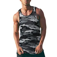 Camouflage Print Mens Tanks Top Summer Loose Sports Beach Vest Males Gym Clothing Bodybuilding Sleeveless Shirt Debardeur Homme - Image 3