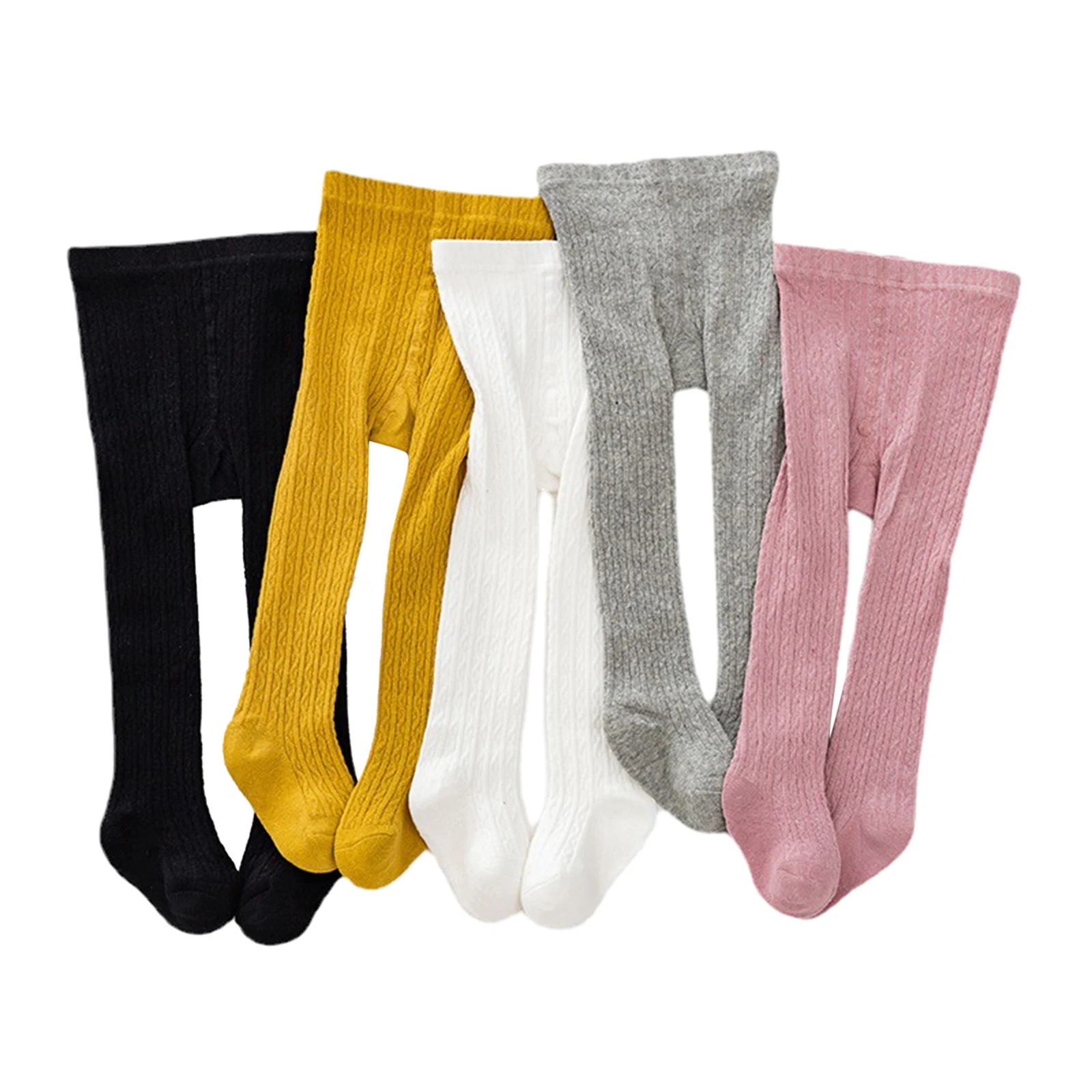 Kids Girls Pantyhose Elastic Waist Solid Color Lolita Stockings Slim Fit Socks Tights 0-8T children tights children socks
