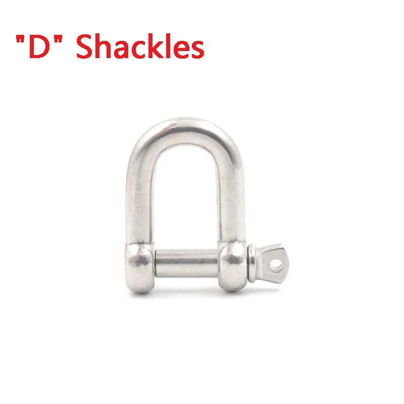 Stainless Steel D Shackle M4 M5 M6 M8  304 FREE SHIPPING 