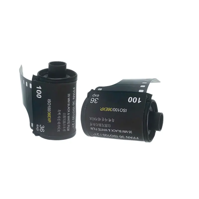 Pack 35MM Black White Film 100 ISO 36 Exposures 135 Film Roll