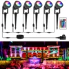 Outdoor Light Garden Landscape Decoration RGB EU/US Plug Spotlight Waterproof Pathway Yard Spike Lawn Lamp 110V 220V Lighting 1