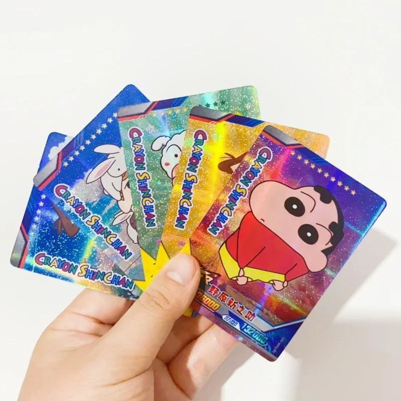 

Hot Crayon Shin-Chan аниме карточка Игрушка Лазерная карточка периферийные детали милые Мультяшные карточки игрушки команда Спорт милые Игры Карточка Декор подарок