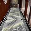 Luxury Black Gold Marble Long Corridor Carpet Hotel Aisle Runner Rug Living Room Decoration Hallway Non-slip Mat Customizable 4