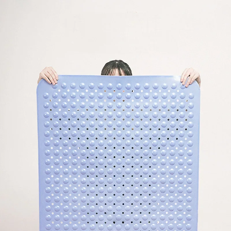 PVC 미끄럼 방지 대형 목욕 매트, 안전 흡입 컵 욕실 샤워 매트, 가정용 부드러운 마사지 목욕 러그, 샤워 욕조 매트, 발 패드