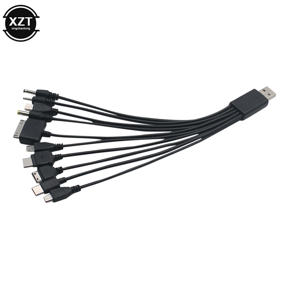 1pcs 10 in 1 Micro USB Cables Multi Charger Retractable Design Phone Cable For Various Cellphone Charging Cable Accessory charging cable usb charging cable