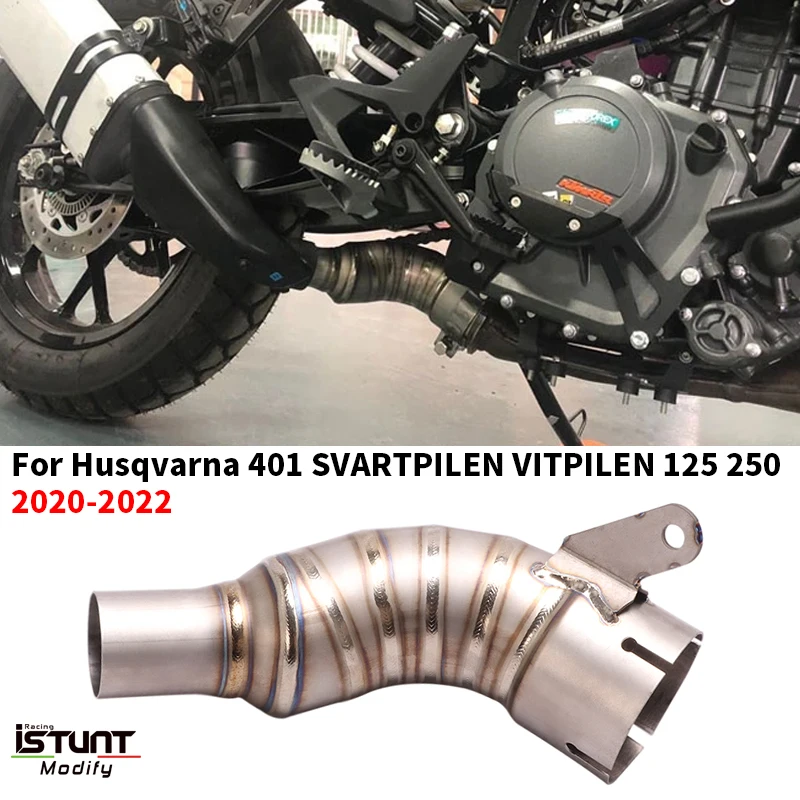 For KTM390 KTM250 DUKE 390 Adventure 2020 2021 Motorcycle Exhaust Escape Moto Pipe Middle Link Pipe Connect Original Muffler