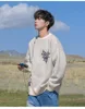 Retro Print Pattern Sweater Men's Women Autumn Winter Warm Pullover Sweater Round Neck Knit Sweater Soft 2