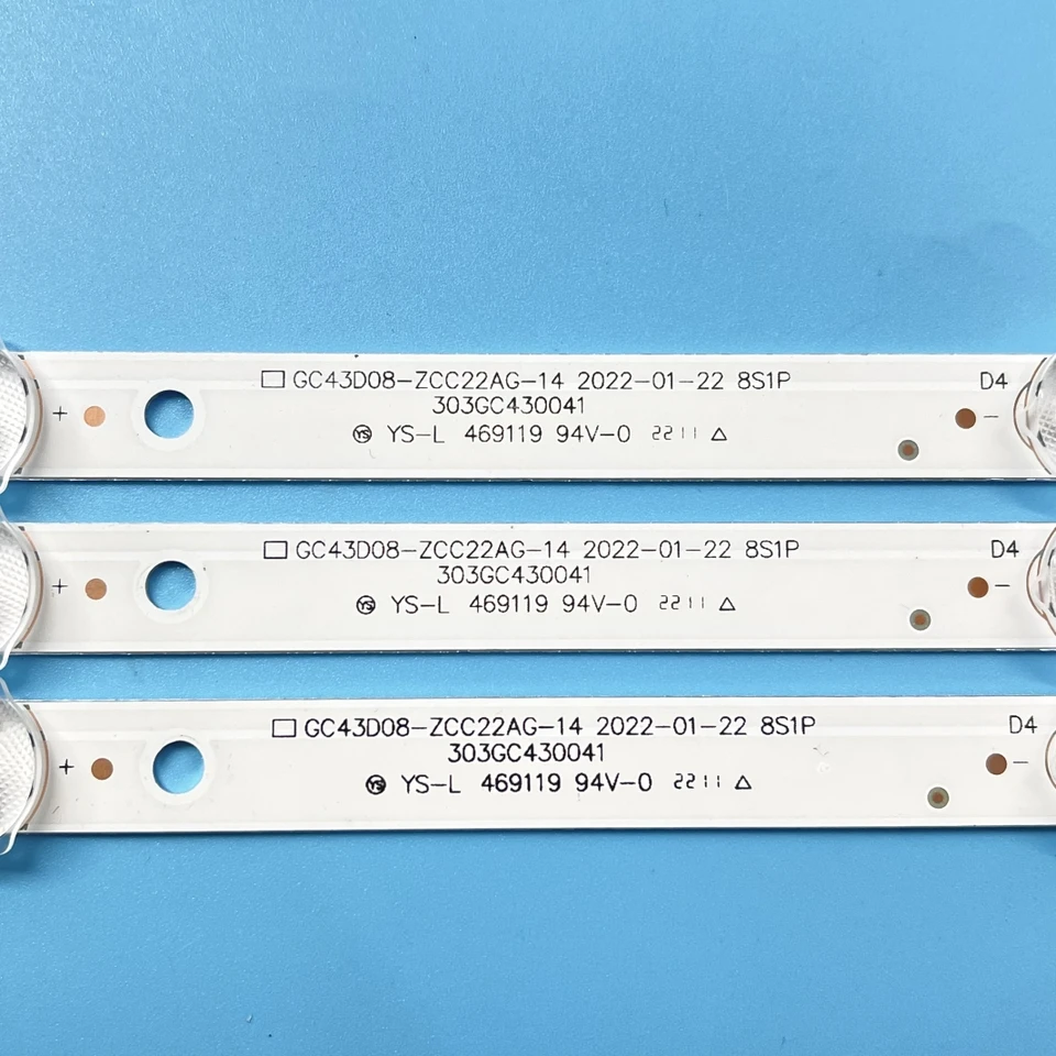 LED backlight strip 8 lamp for 43'' TV GC43D08-ZC22AG-17 15 23 13