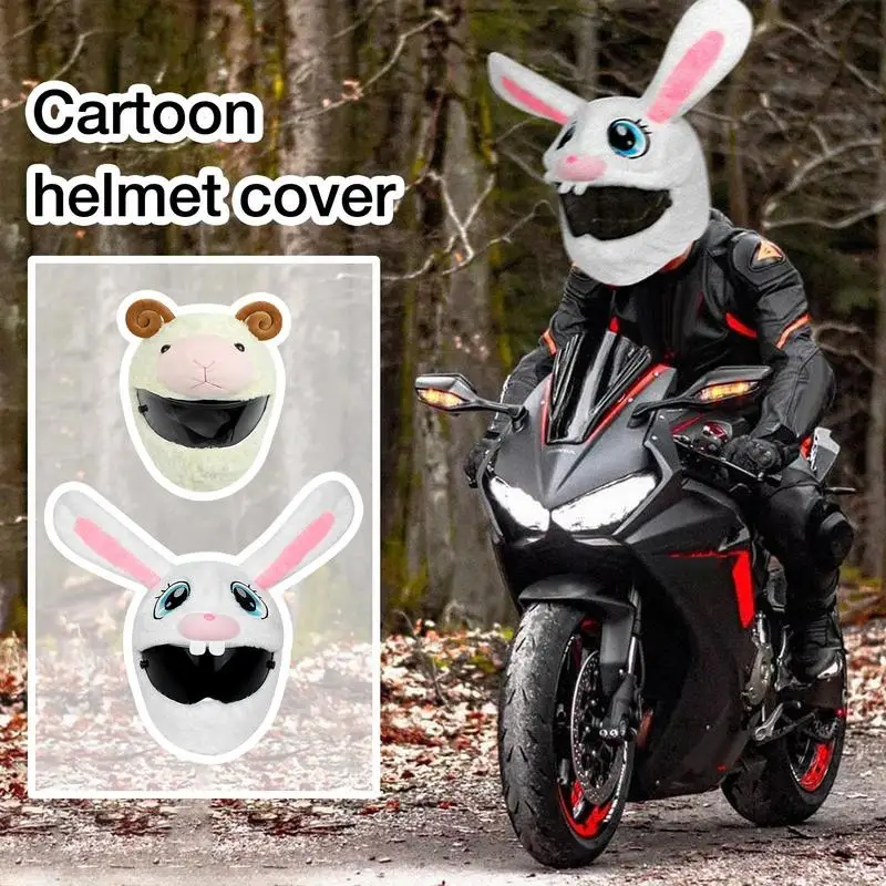 

Motorcycle Headgear Cap Cover Funny Animal Full Face Carbon Moto Gear Lovely Animal Emoticon Full Face For Men And Women Funny