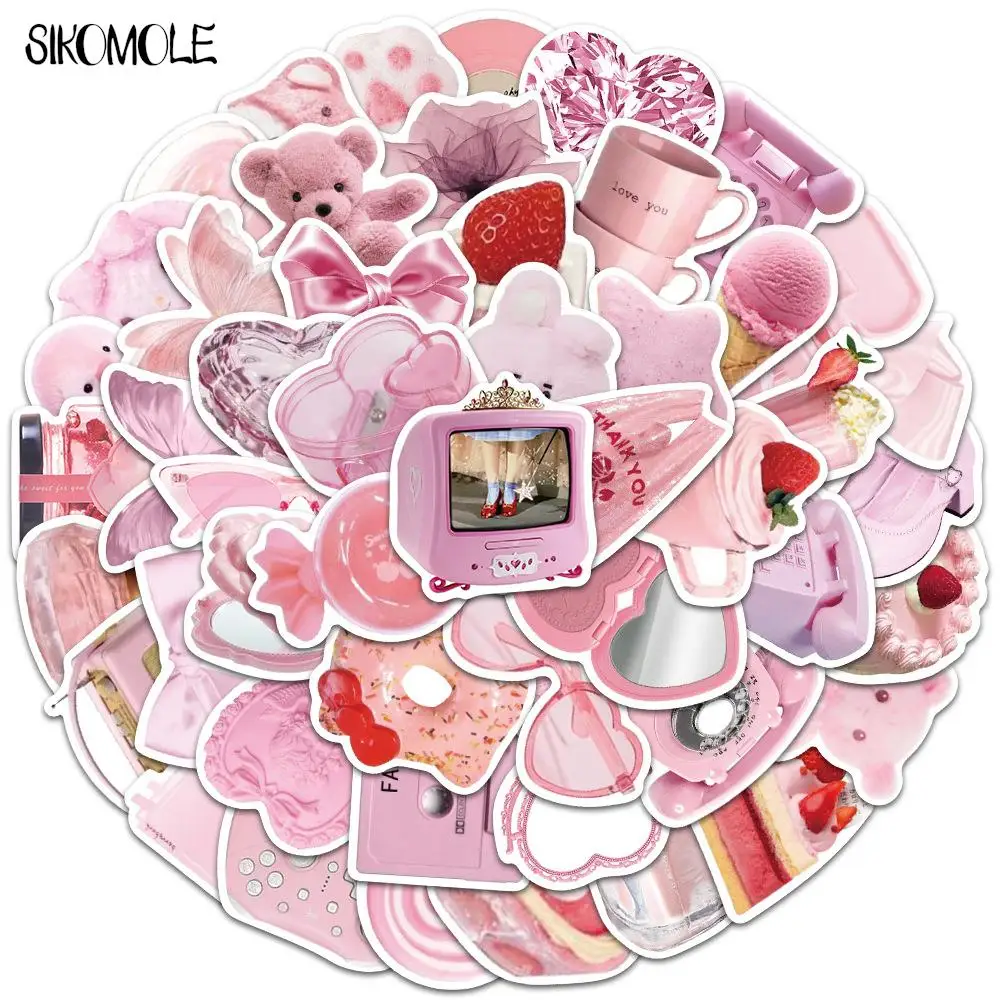 

10/30/50 шт. Мультяшные красочные розовые милые детские наклейки s Diy игрушки ноутбук чемодан для скейтборда наклейка граффити