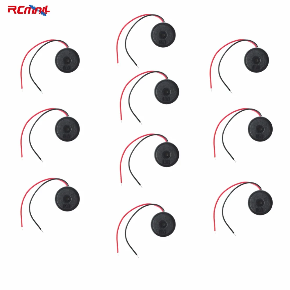 RCmall 10pcs 1710 Dia 17mm Passive Piezo Buzzer with Lead Wire Buzzerphone Alarm