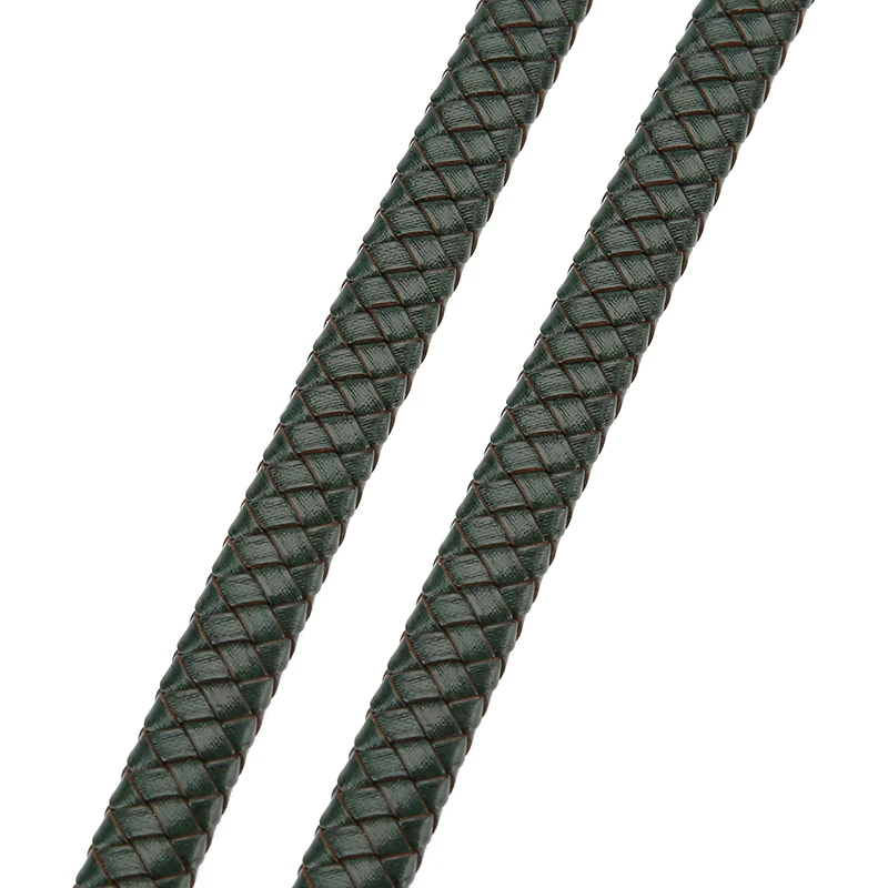 Vintage Black and Brown Genuine Braided Leather Cords