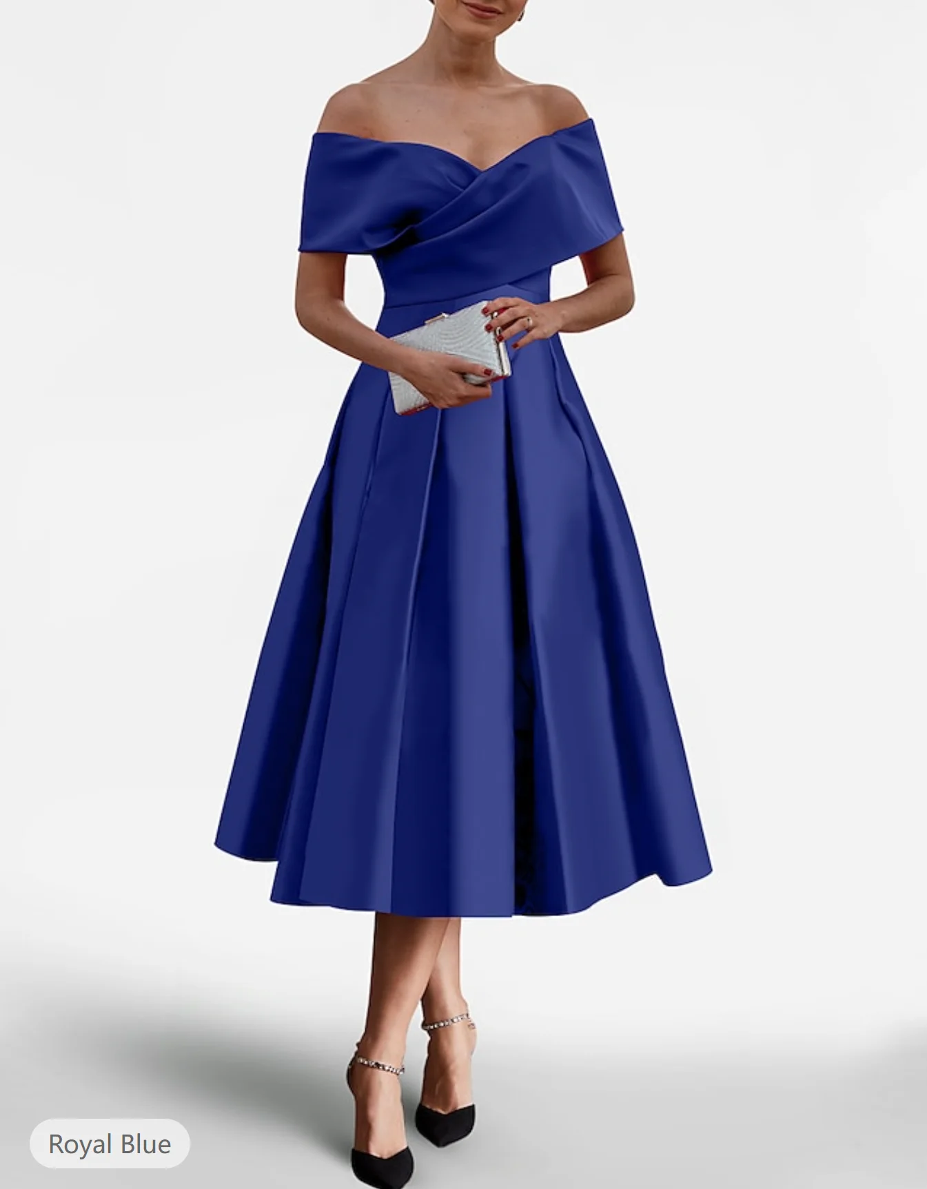 Cocktailjurk met vlindermouw 2574 | De Galazaak