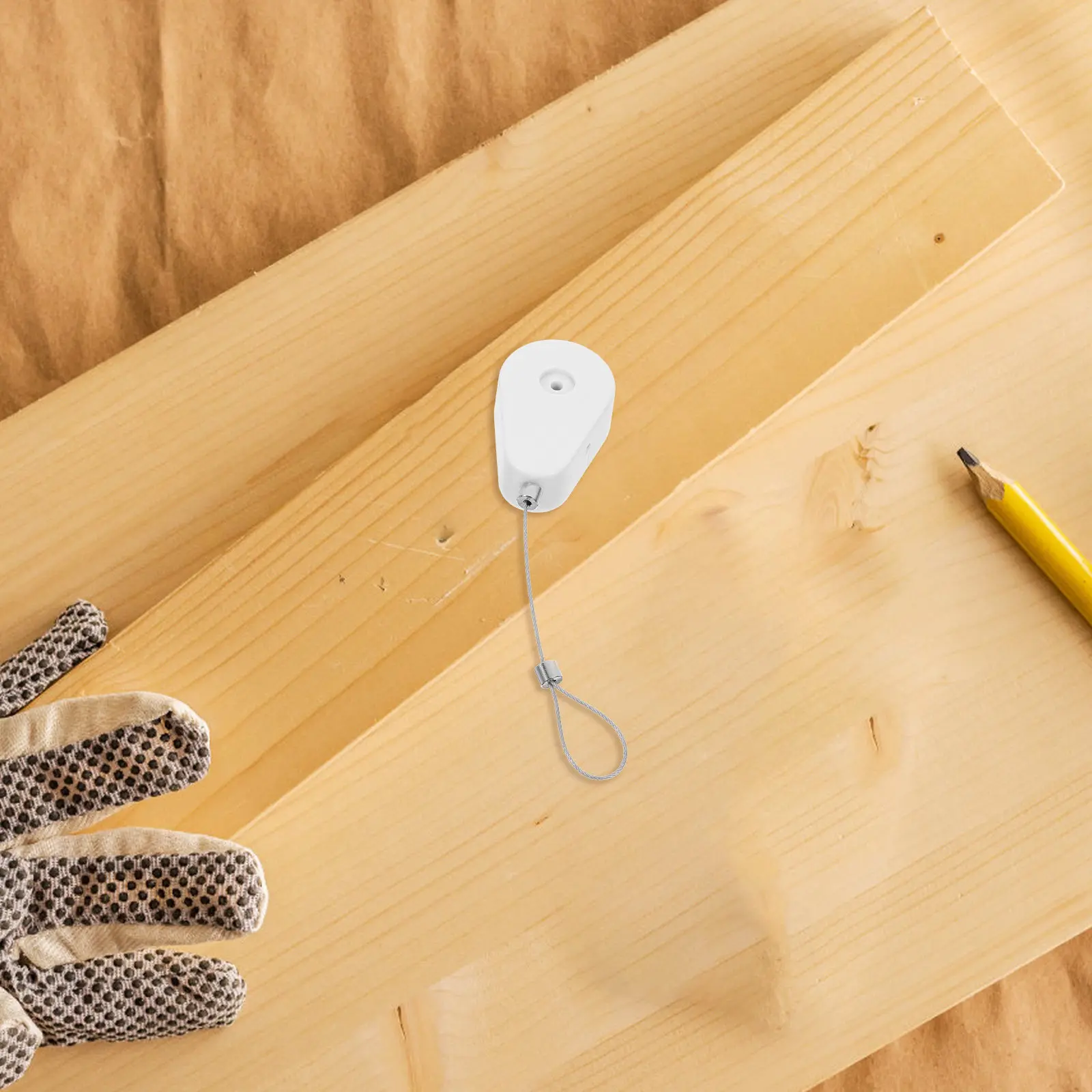 1세트 접이식 케이블 홀더 도난 방지 스틸 와이어 박스 텔레스코픽 자동 케이블 테더 케이스 상품 보호 와이어