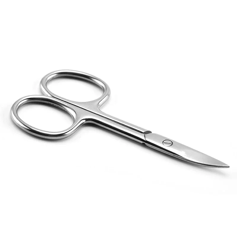 Curved Blade Eyebrow Scissors Professional Stainless Steel Precision Trimmer Eyebrow Eyelash Hair Remover Tool Nose Hair Scissor 4