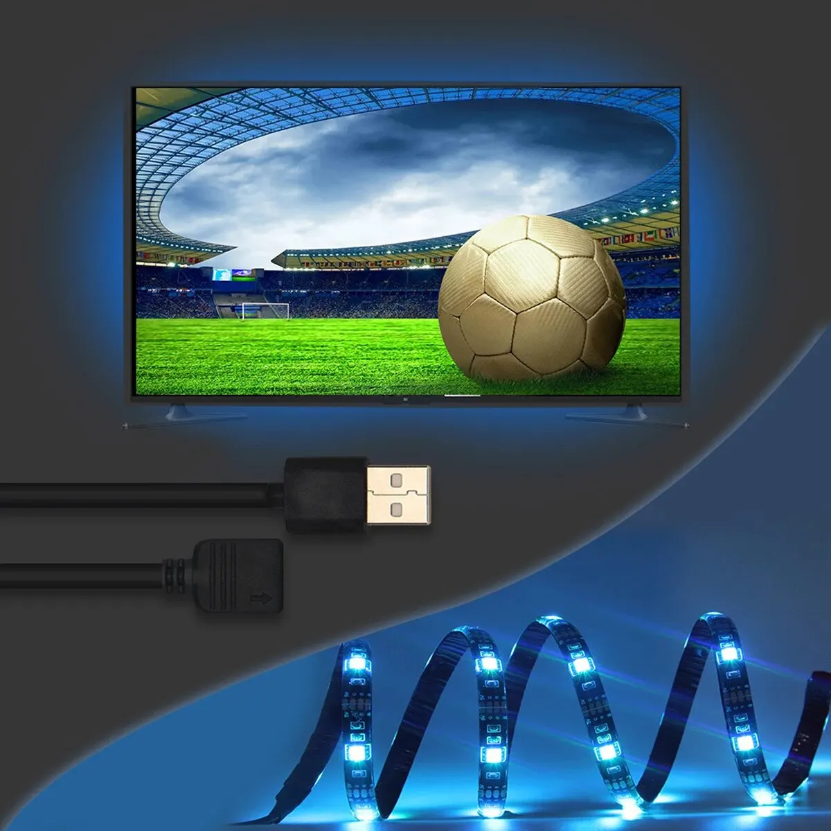 2M/3M 2835RGB Background Atmosphere Colorful Lighting Strips Color 5v Light TV Bedside Bar Atmosphere Light Led Tape