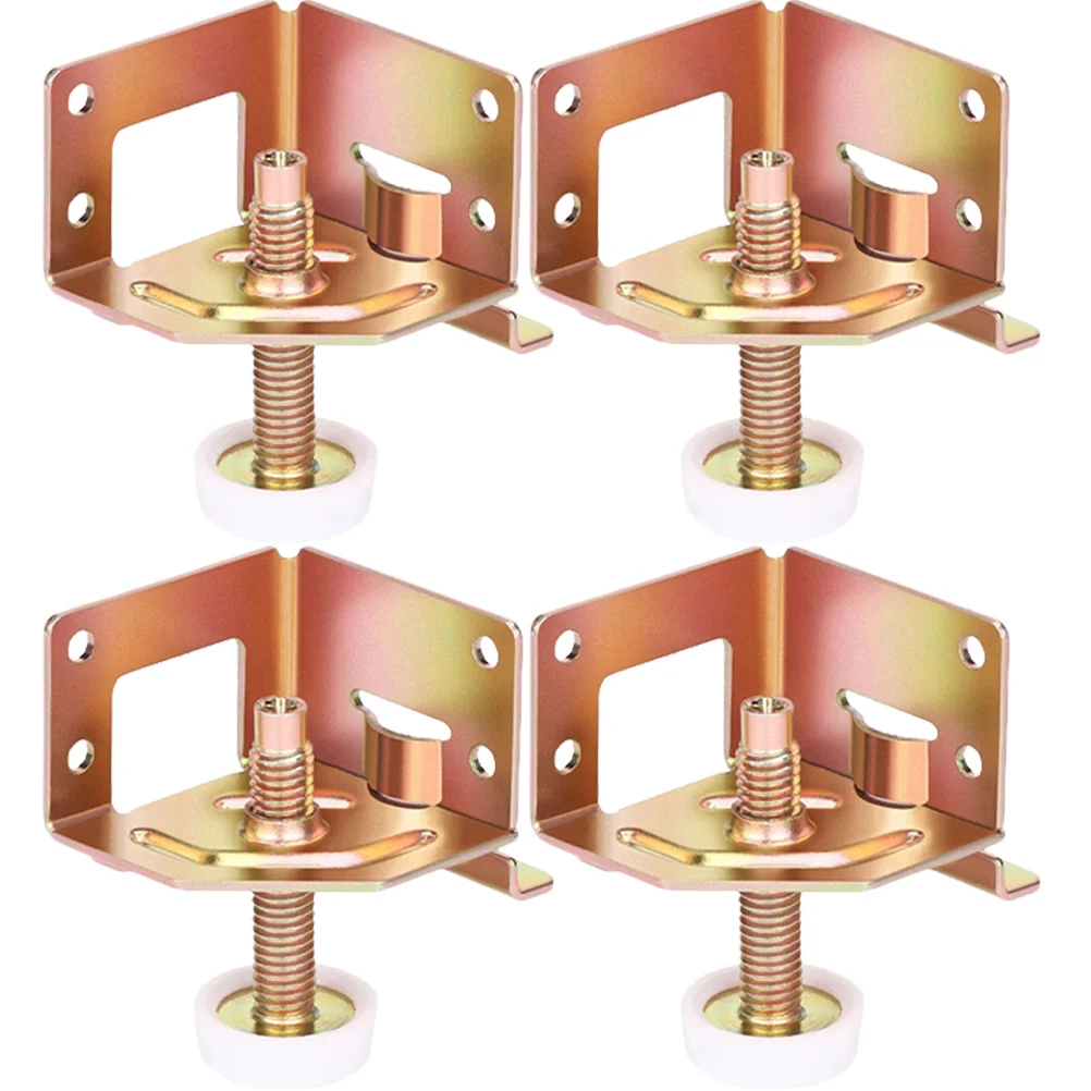 

4pcs Leveling Feet Adjustable Leg Leveler Table Leg Screw On Cabinet Leveler
