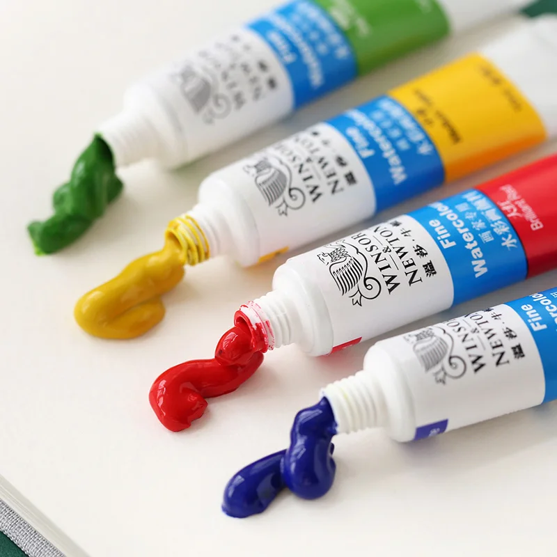Watercolor Painting Set Watercolor Paint Watercolor Pigment Winsor & Newton Professional Fine Water Color Set 12/18/24/36 Colours 10ML Watercolour for Beginner Painting Artists Drawing Art