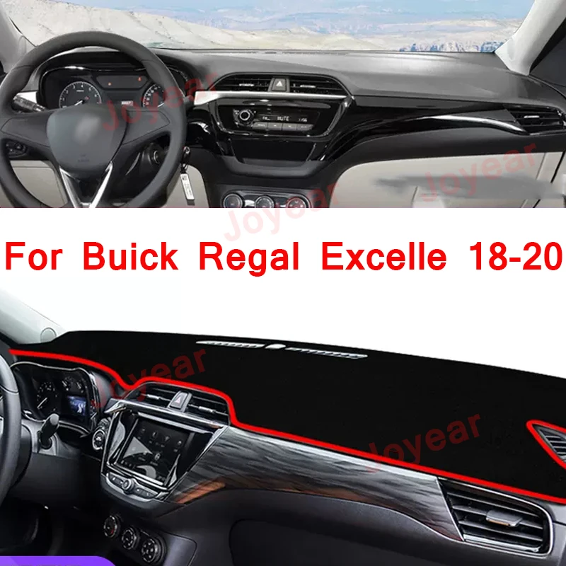 

For Buick Regal Excelle 2008-2020 Car Dashboard Avoid Light Pad Instrument Platform Cover Mat Carpets Protective Pad Accessories