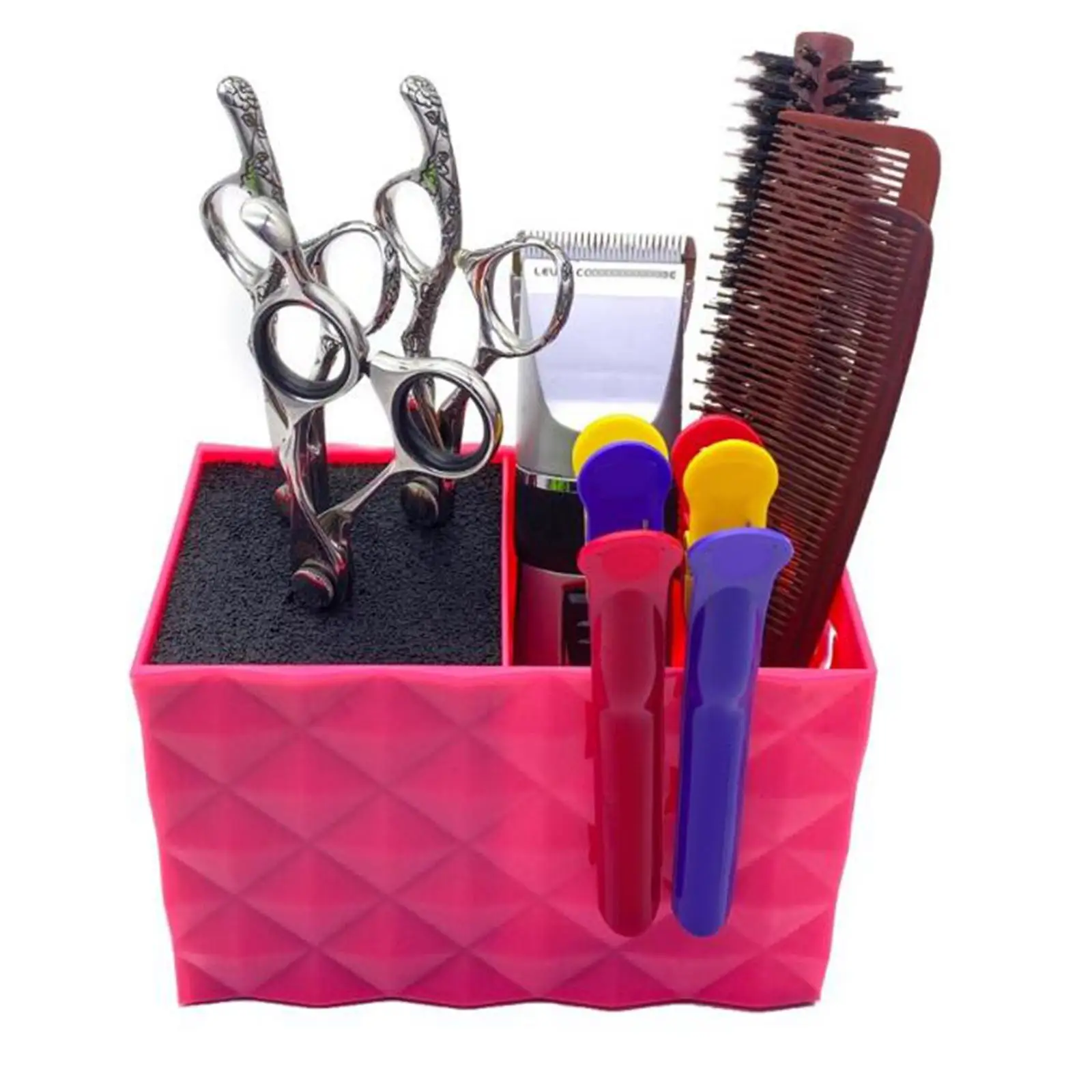 Barber Shop Scissor Organizer Stand Scissor Combs Clips Holder for Pet Groomer Salon Use Hairstyling Hair Brushes Home