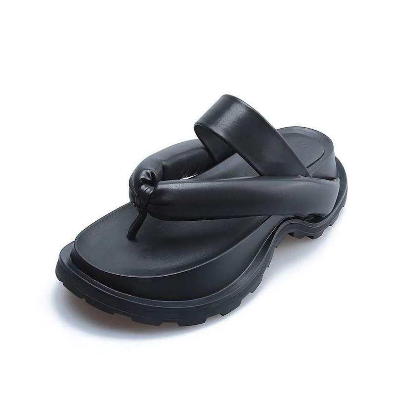Infradito Con Suola Spessa Donna Comode Pantofole Con Plateau Con Fondo Morbido Sandali Estivi Alla Moda Da Mare Per Le Donne