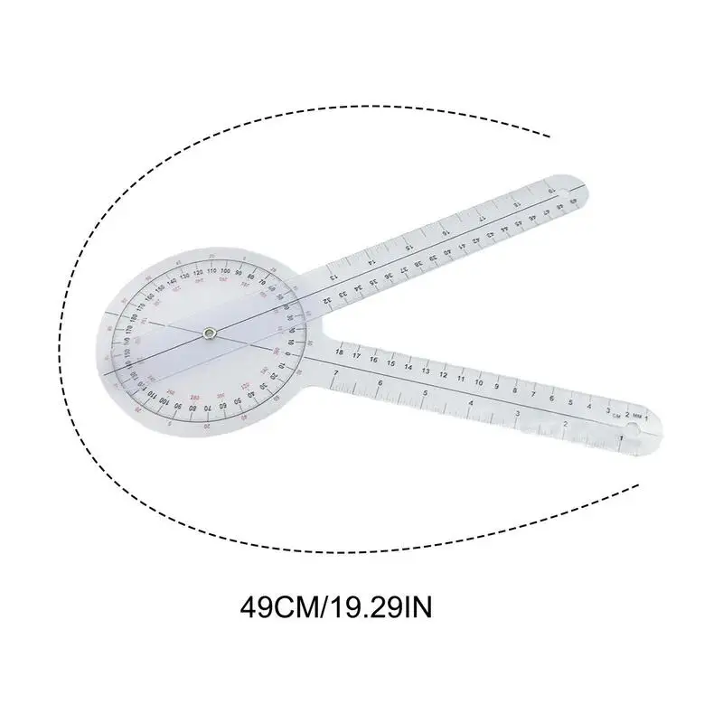 12 Inch Goniometer Goniometer 12 Inch Occupational Physical Protractor 360 Degree Physical Angle Protractor Ruler For Knee 6