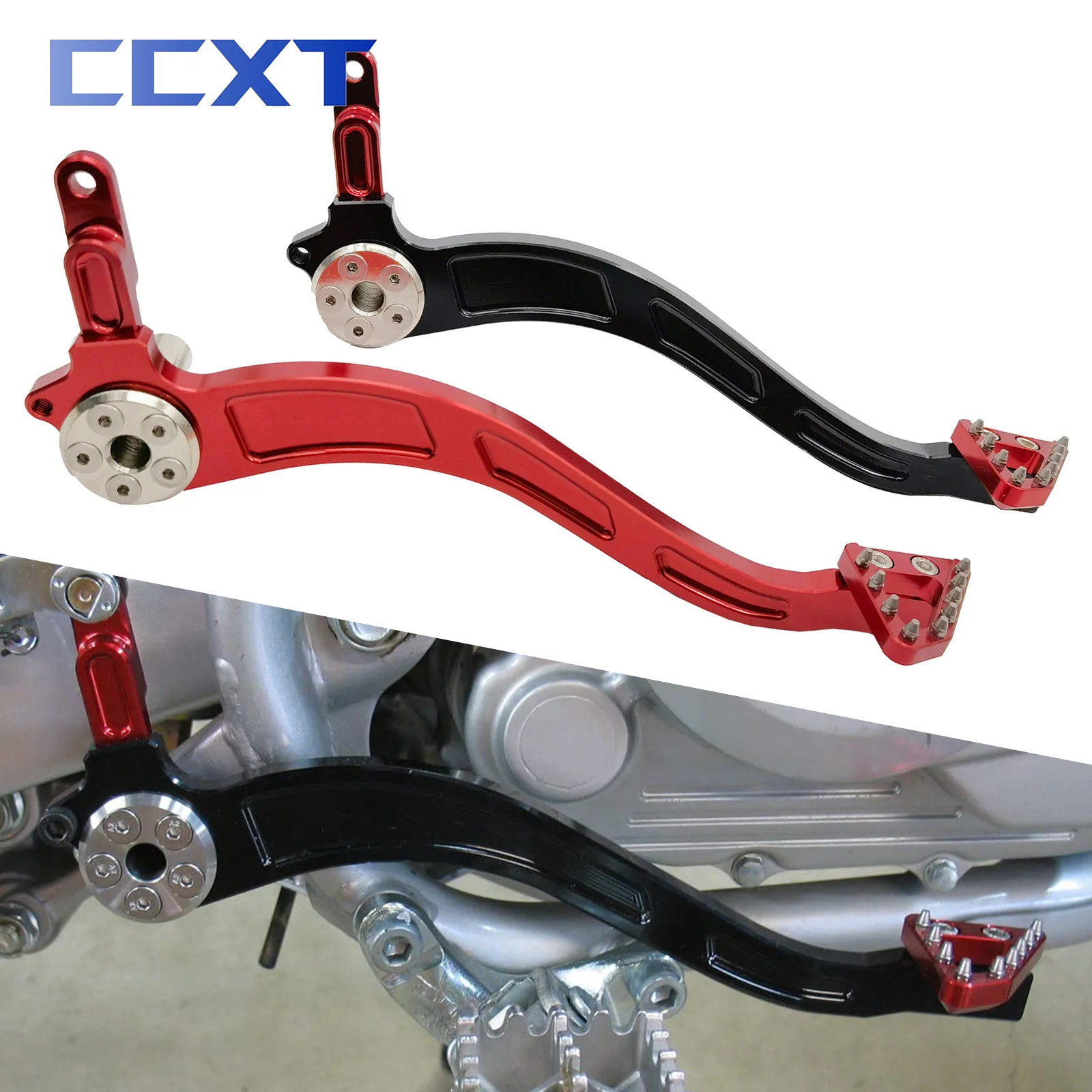 Motocross CNC Dirt Bike Rear Brake Arm Pedal Brake Lever Brakes Peg For