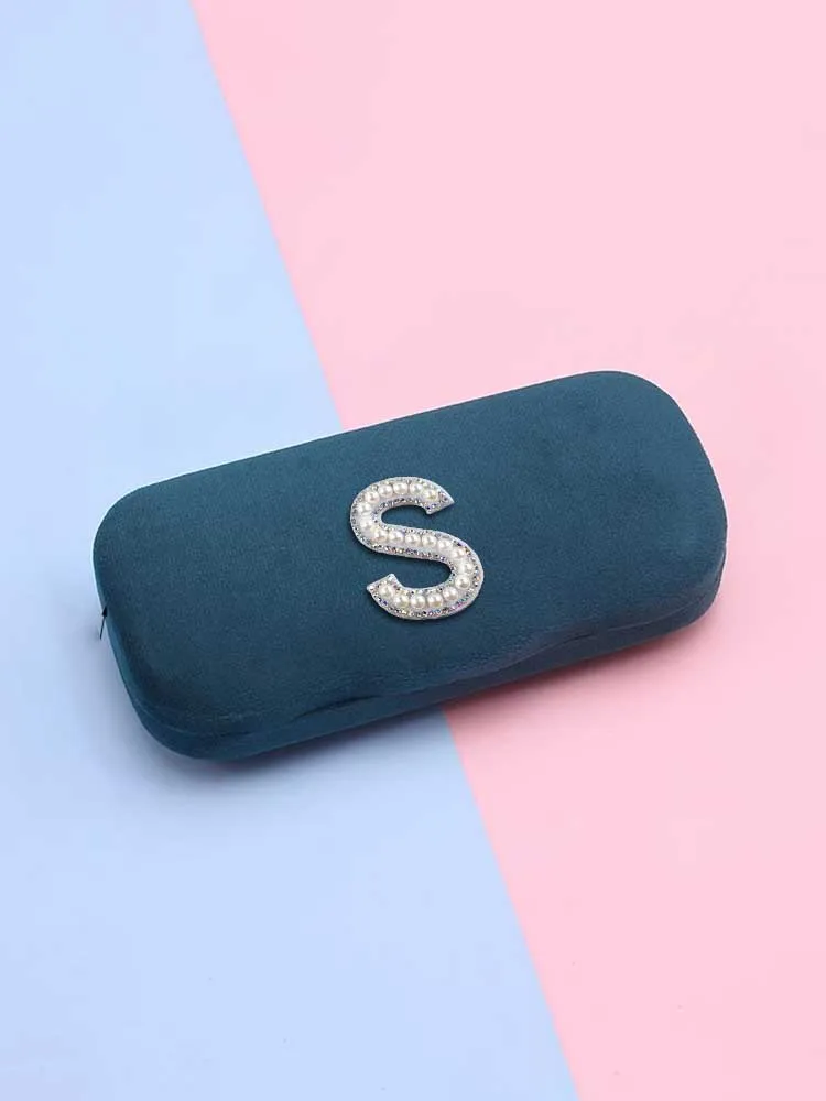 

Customized Anti-Stress PU Eyewear Cases Large Capacity Portable Design Personalized Customer NameGleaming Letter Art Inspired by