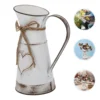 Heart Shaped Metal Flower Vase Large White Line Home Decor for Natural Artificial Flowers Suitable Wedding 5
