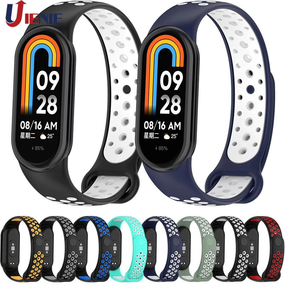 

Ремешок силиконовый для смарт-часов Xiaomi Mi Band 8, сменный спортивный браслет для наручных часов Miband 8