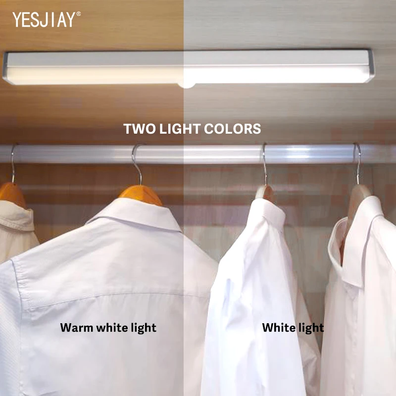 

LED Night Light Motion Sensor Wireless USB Charging 10 15 21 30cm Night Lamp Magnetic Strip For Kitchen Cabinet Wardrobe Lamps