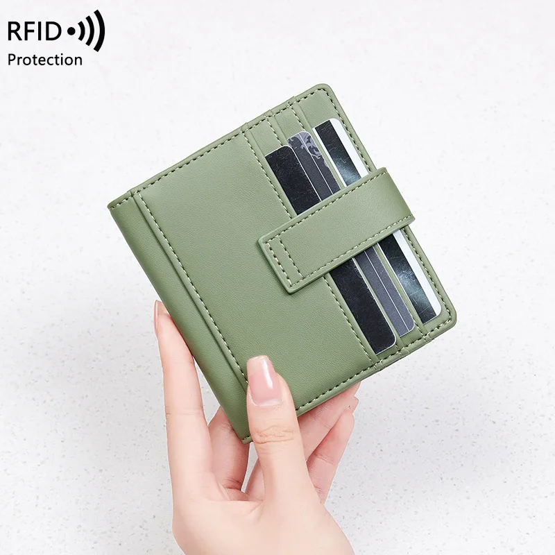 PU Leather Small Wallet Credit Multi-Card Holders Man Women Travel Passport Holder with Card Bags Multi-functional Purse