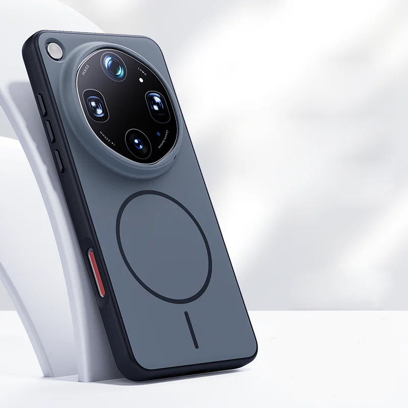 ELVEV Magnetic Hybrid Case with Skin-Feel and Wireless Charging Protection