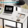 Small Computer Desk  Desk for Small Spaces Sturdy Home Office Desk Modern Gaming Desk Study Writing Laptop Table 6