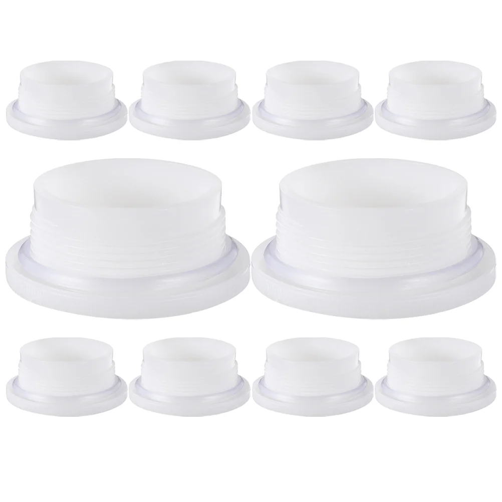 10Pcs Chemical Drum Covers Bung Caps Drum Bung Plug Oil Caps Plastic Barrel Plug Gallon Barrel Material Handling Tools