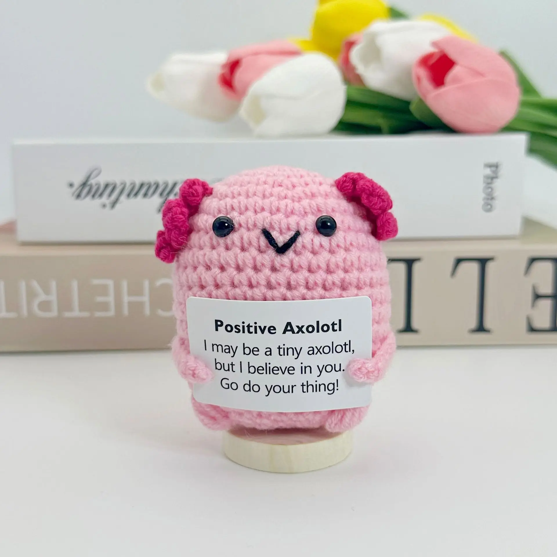 Funny Positive Crochet Sunshine Doll Desktop Ornament Handmade Cheer Emotional Support Positive Sun with Card Home Party Decor 29 Sf9039c2f555a450d921a560c9c24eaaai